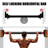 Adjustable Doorway Pull-Up Bar – 69–92 cm Width, 200 kg Capacity, Built-In Level Gauge