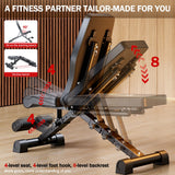 Adjustable Weight Bench – Foldable 1000 lb Capacity for Full-Body Workouts